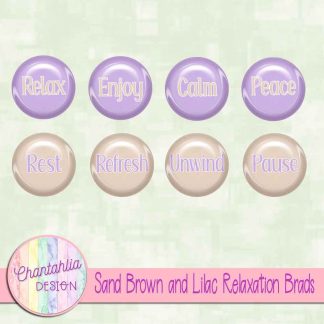 Free sand brown and lilac relaxation brads