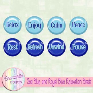 Free sea blue and royal blue relaxation brads