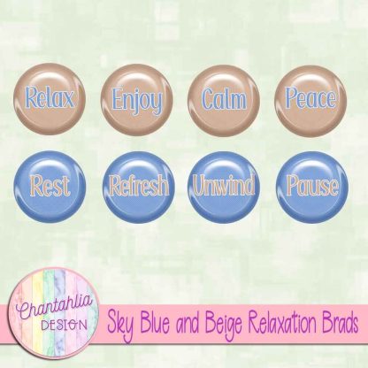 Free sky blue and beige relaxation brads