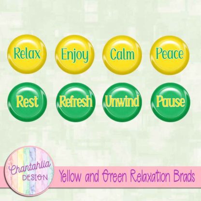 Free yellow and green relaxation brads