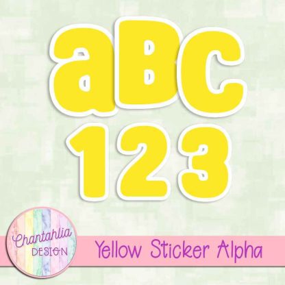 Free yellow sticker alpha