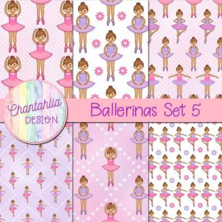 Free digital papers in a Ballerina theme