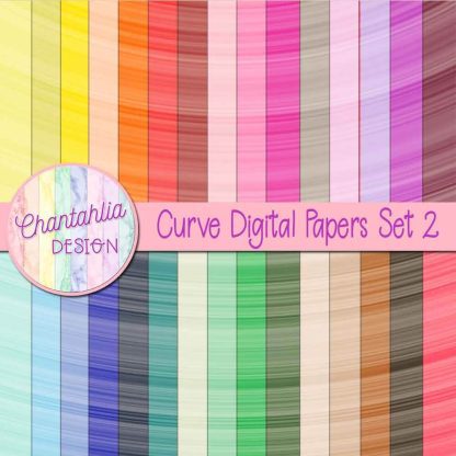 free digital papers featuring curve designs.