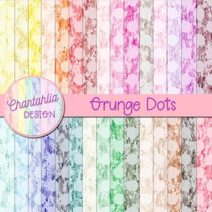 free digital papers featuring grunge dots designs.