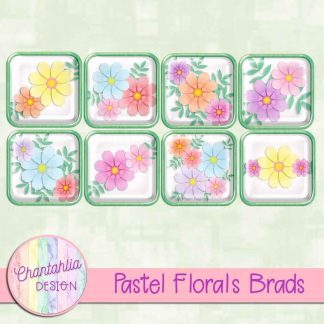 Free brads in a Pastel Florals theme