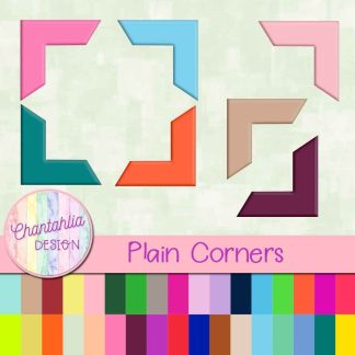 free plain corners design elements