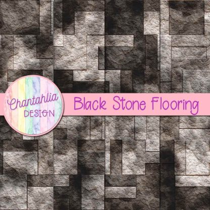 Free black stone flooring digital papers