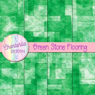 Free green stone flooring digital papers