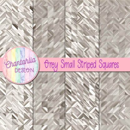 Free grey small striped squares digital papers