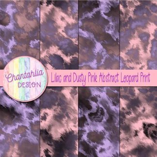 Free lilac and dusty pink abstract leopard print digital papers