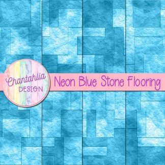 Free neon blue stone flooring digital papers