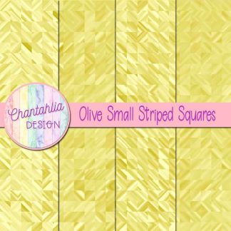 Free olive small striped squares digital papers