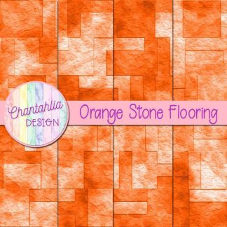Free orange stone flooring digital papers