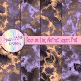 Free peach and lilac abstract leopard print digital papers