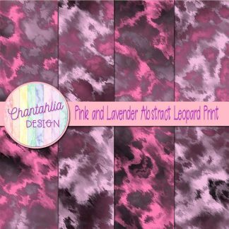 Free pink and lavender abstract leopard print digital papers