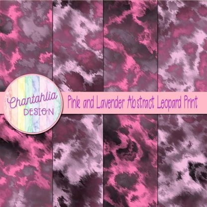 Free pink and lavender abstract leopard print digital papers