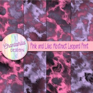 Free pink and lilac abstract leopard print digital papers