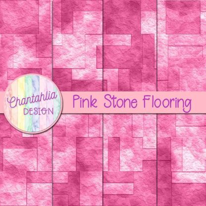 Free pink stone flooring digital papers