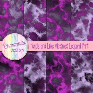 Free purple and lilac abstract leopard print digital papers