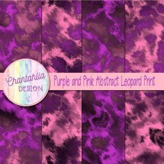 Free purple and pink abstract leopard print digital papers