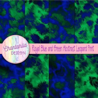 Free royal blue and green abstract leopard print digital papersFree royal blue and green abstract leopard print digital papers