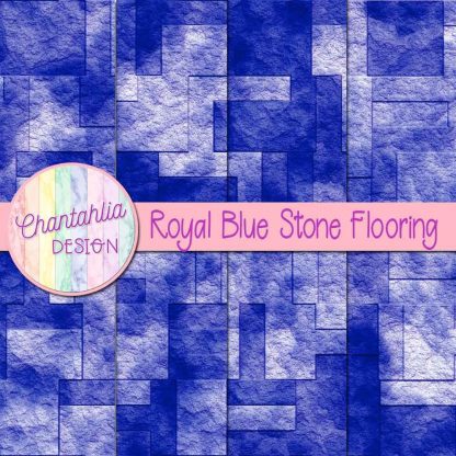 Free royal blue stone flooring digital papers