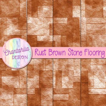 Free rust brown stone flooring digital papers