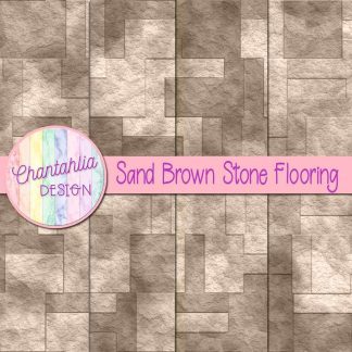 Free sand brown stone flooring digital papers