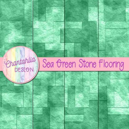 Free sea green stone flooring digital papers