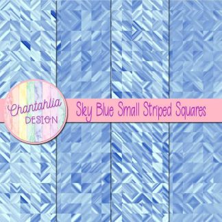 Free sky blue small striped squares digital papers