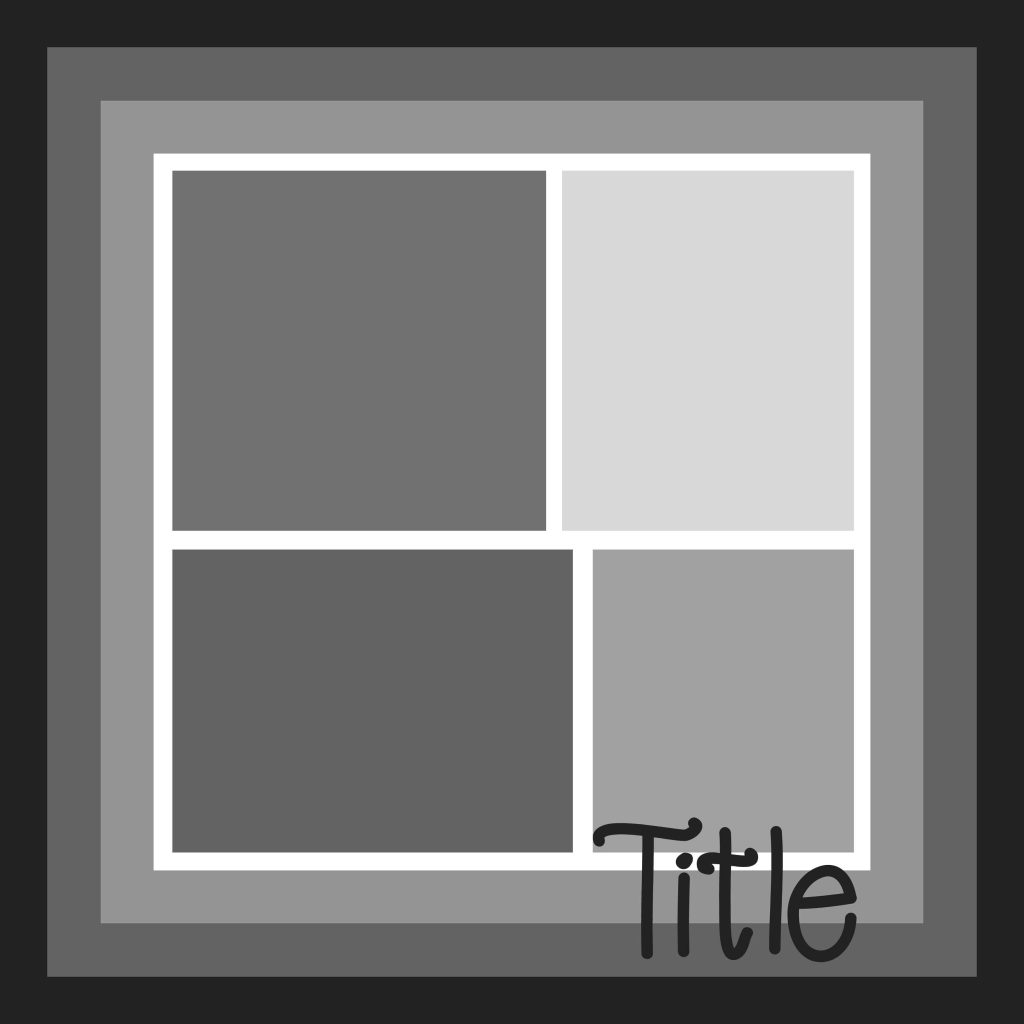 Free Digital Scrapbook Layout Template to Create your own Unique Pages