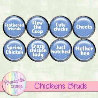 Free brads in a Chickens theme