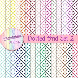Free digital papers featuring a dotted grid design