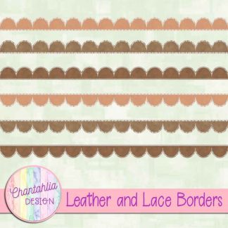 Free borders in a Leather and Lace theme