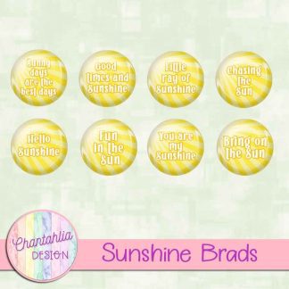 Free brads in a Sunshine theme