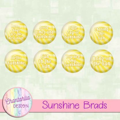 Free brads in a Sunshine theme