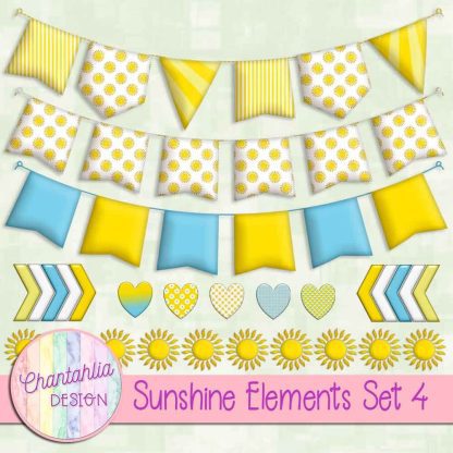 Free design elements in a Sunshine theme.