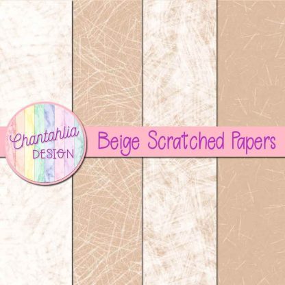 Free beige scratched digital papers