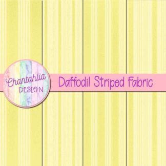 Free daffodil striped fabric digital papers