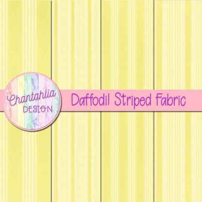 Free daffodil striped fabric digital papers
