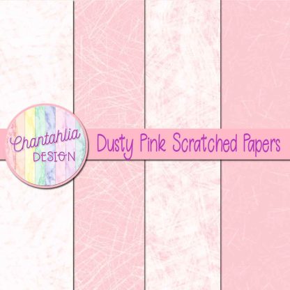Free dusty pink scratched digital papers