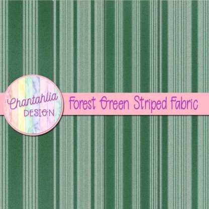 Free forest green striped fabric digital papers
