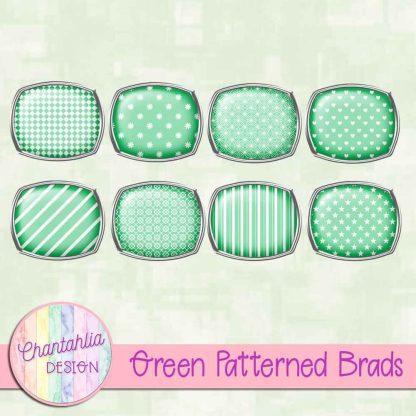 Free green patterned brads