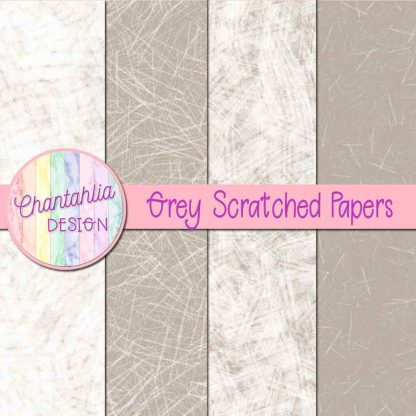 Free grey scratched digital papers