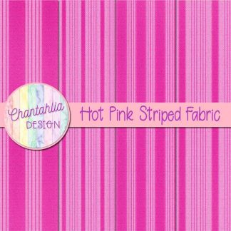 Free hot pink striped fabric digital papers