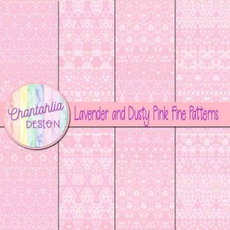 Free lavender and dusty pink fine patterns digital papers
