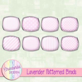 Free lavender patterned brads
