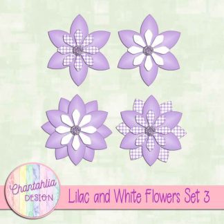 Free lilac and white flowers