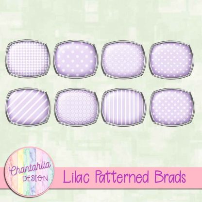 Free lilac patterned brads