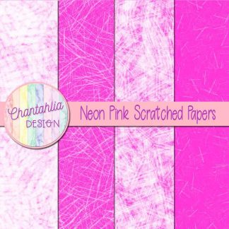 Free neon pink scratched digital papers